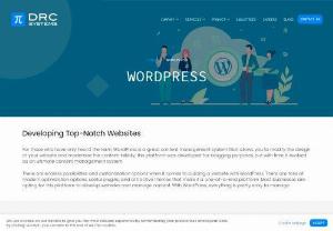 Wordpress web Development - WordPress web development company, WordPress provides, custom WordPress theme, plugin, website design and development services in India, USA . DRCsystem