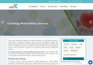 CARDIOLOGY BILLING SERVICES - The research advancement in diagnosis and treatment procedures of cardiac ailments has meant a higher degree of vigilance for physicians. Having to cope with the advancement of cardiac care standards, physicians rarely find time and resources that can manage the billing and coding of their services
