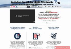Canadian French for Flight Attendants - The French course designed for current and aspiring flight attendants.