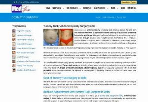 Tummy Tuck Abdominoplasty Surgery in India - Get a flat stomach at an affordable cost by tummy tuck surgery in India. Consult our expert surgeon Dr. Ajaya Kashyap to performed with breast lift, breast reduction, liposuction.