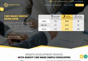 Hire CMS Made Simple Developers From India - Hire 10+ years of experience dedicated CMS Made Simple developers from Budget Coders for CMS Made Simple theme/ template integration, CMS Made Simple module installation, CMS Made Simple module modification, CMS Made Simple custom theme development, website maintenance and updation etc. Call +91-847-002-6258.
	
	
	