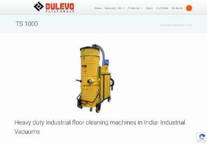 TS 1000- Heavy duty Industrial floor cleaning machine in India - TS 1000 is an industrial floor cleaning machine that is suitable for the industrial cleaning and sweeping in India. The machine is quite efficient for the situations where the application is to be done for very dirty industrial floors and surfaces that are quite inaccessible to the person involved in the task.