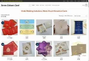 Hindu Wedding Cards - View latest designer Hindu Wedding Cards & Invitations under your budget and order your free sample card today!
