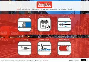 DrainCo - DrainCo are a family run Drain Cleaning Business based in Dublin 15. We provide competitively priced 24/7 Emergency Callout for blocked drains,  sinks,  baths and toilets for Domestic,  Commercial and Industrial premises. We also provide scheduled drain cleaning,  CCTV Surveys and No Dig Repairs.