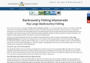 Key Largo Backcountry Fishing - Islamorada Fishing Source: Feel an ultimate adventure of Key Largo Backcountry Fishing with best packages, we have excellent solution of your queries. You can find here the best fishing charter companies in the following ways.
