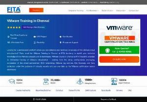 VMware Course in Chennai - Learn VMware from our experts in FITA Academy. We have certified experts working in the same field who will guide you to achieve your career. You will get trained thoroughly and certified once you complete your course. Also we are providing placement service with placement training. We assure you 100% job after the completion of course. Register today at VMware Training in Chennai and contact us at 98404-11333 for more details.