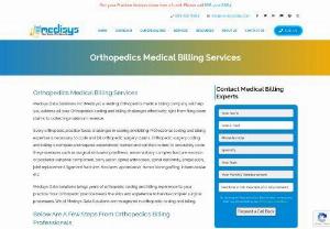 Orthopedic Medical Billing Services - Medisys Data Solutions brings years of orthopedic coding and billing experience to your practice. Your Orthopedic practice needs the skills and experience to handle complex surgical procedures. We at Medisys Data Solutions are recognized in orthopedic coding and billing.