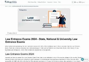 Law Entrance Exams 2019 | National Level,  State Level University Level - Check here in details about Law Entrance Exams 2019 | National Level,  State Level University Level for brief Information visit on the education online portal collegedisha