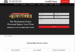 Fayetteville Car Accident Attorney - It is essential to hire a Fayetteville Car accident attorney. The Weinstein Firm are reliable lawyers, who had helped a number of victims of a car accident and provided a better result, no matter how tough a legal case seems to be. They are there to fight for your legal rights and assure to come up with positive outcomes that you truly owe.