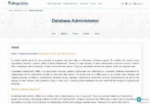  how to become a database administrator - Are you studying in the class 12th then why wait student have opportunity become database administrator and earn high salary. Know detail Information visit here collegedisha