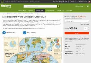 Kids Beginners USA Education: Grades K-3 - Beginners USA Education map of the world for grades K-3. National Geographic's graded-series of maps are the first to address the unique needs of K-12 students as they advance their understanding of our World.Unlike other classroom poster maps