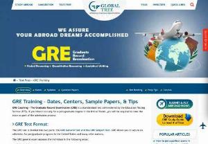 GRE Coaching and GRE Exam Preparation Classes. - Are you planning for GRE Coaching? Contact Global Tree for best GRE Coaching Classes in India to help you to Start your GRE Exam preparations. Our expert faculty will guide you to get a high score in GRE. And that score will help you to get admissions in universities.

