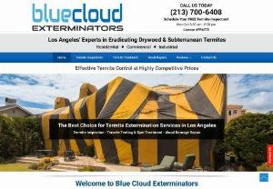 Blue Cloud Exterminators - Blue Cloud Exterminators is the best choice for competitively-priced termite treatment,  wood damage repairs,  termite inspection,  and retrofitting services in the Greater Los Angeles area. We have over 20 years of experience providing safe and reliable termite control services for residential,  commercial,  and industrial properties. Call today for a free in-home inspection.
