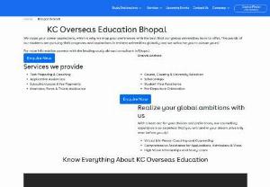 Bhopal's topmost consultants for overseas education - Providing complete coverage of all overseas study needs of students from country and university selection to assistance for student visa. Contact the topmost overseas education consultants in Bhopal.
