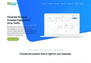 Affordable Online Reputation Management Software - Reputation Desk is all in one automated platform to manage your reputation,  monitor reviews,  generate new positive reviews,  and attract new customers