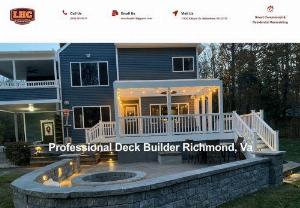 Deck Builder Richmond VA - LHC Services has experience creating beautiful outdoor living areas,  additions,  screened in porches,  and more. Whether you want a concrete driveway or a stamped concrete patio,  we have you covered. Contact us today to see how we can increase the value AND aesthetics of your home.