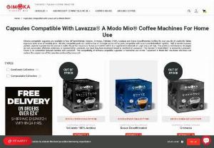 Buy Lavazza A Modo Mio Capsules - Buy online a great range of Lavazza A Modo Mio compatible capsules roasted by Gimoka according to the best Italian tradition. Lavazza Capsules are available in four different blends: Intenso,  Cremoso,  Vellutato and Soave Decaffeinated. Call us @20 8819 5357.