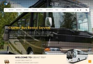 Luxury rental bus charter company in Georgia,  Florida USA - Greattripcharter is the affordable luxury bus charter rental company in ATLANTA,  GEORGIA,  SOUTHEAST- North America. Contact our staff 24/7 at 1 470-248-2254.