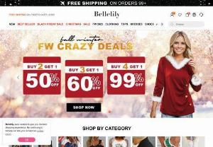 Bellelily - Women's Online Clothing & Accessories Store - Free Shipping Worldwide! Discover the cutest in women's Tops, Siwmwear and Dresses online & shop from over 10,000 styles with amazing prices at Bellelily.