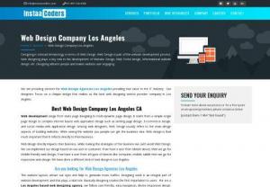 web design company los angeles ca - InstaaCoders web design company Los Angeles CA providing web design in Los Angeles, web development services to companies and startups from Canada and USA.