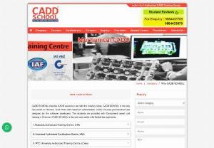 Why CADD Training Centre |CADD SCHOOL - CADDSCHOOL is one of the authorized training Provider for Autodesk. CADD SCHOOL prepares students to handle real time design techniques and he ready to face the cad job market. CADD SCHOOL is the only cadd training institute with international software partners.