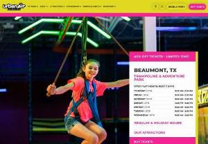 Urban Air Trampoline & Adventure Park - 6250 Eastex Freeway, Beaumont, TX 77708  (409) 240-2404   If you are looking for the best year-round indoor amusements in the Port Authur TX, Vidor TX, Nederland TX, Bridge City TX, Orange TX, Lake Charles LA, and Beaumont areas, Urban Air Trampoline and Adventure park will be the perfect place. With new adventures behind every corner, we are the ultimate indoor playground for your entire family.