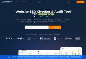 Sitechecker. Pro - SiteChecker is a free service for SEO-site audit,  which analyzes the main technical parameters and search parameters. This SEO tool is simple and quick to use. To audit the site,  simply enter the site address in the search field and in a few minutes the service will provide a full analysis of 156 parameters in a table.