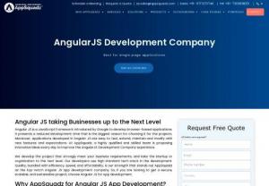 AngularJS Web Development Company - AppSquadz technologies, a top-rated AngularJS application development company, has the right kind of experience in designing a top-notch user interface and experience with the help of dynamic applications developed using AngularJS. Our best developers will help give your apps a brand new face with smooth features and functionalities. 
