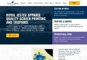 Royal Jester Apparel - Royal Jester Apparel provides custom imprinted shirts, uniforms, caps, jackets, and promotional items. We offer expert screen printing, embroidery, DTG printing, and vinyl application...all in-house.