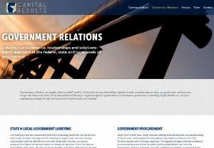 Government Relations Firm | Capital Results | Richmond, Virginia - From state - local lobbying and business to government consulting, Capital Results can help you to navigate through the intersection of government and business.