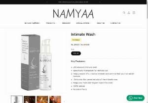 How to whiten intimate areas - Namyaa Intimate Hygiene Wash is the best wash for intimate hygiene,  It contains all the natural ingredients,  not harmful chemicals