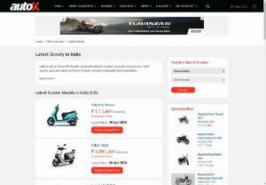 Latest Scooters in India - Latest scooters in India - Find all the latest scooters launched in India. Get detailed information on recently newly launched scooters with On Road Price, Mileage, Specifications and comparisons with other scooters.