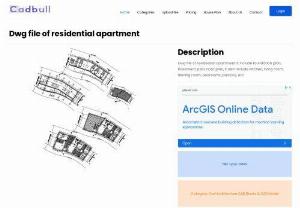 Dwg file of residential apartment - Dwg file of the residential apartment it includes a foundation plan, basement plan, floor plan, it also includes kitchen, living room, dining room, bedrooms, balcony, etc.