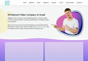 Whiteboard Explainer Video Company In Israel - We produce dramatic whiteboard videos. They have a wide canvas. And few concepts are easily conveyed through videos.

Whiteboard video is the need of every business organisation because it provides the clarity of business and help it to grow by catching the eye of the potential viewer for your business.