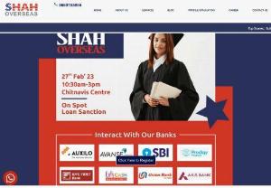 Shah Overseas | GRE Coaching and Consultants - Shah Overseas is Best Institute In Nagpur. It is a professional institute that counsels students who desire to study abroad. Shah overseas helps students right from entrance exam coaching,  SOP,  profile building,  university applications,  visa,  getting job in abroad countries.