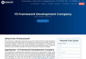 Yiii Development Company | Yii Web Development - With a work experience of 12+ years, the Yii developers and experts at AppSquadz Technologies, top rated Yii development company, are ready with the right skills to offer custom and hassle-free Yii development and Yii web application services to our clients across the globe at cost-effective rates.
