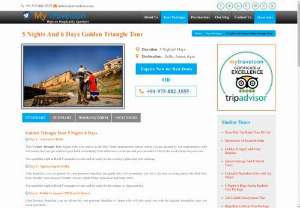    Golden triangle tour   -  My travel con offers many Golden triangle tours but golden triangle tour is best tour in which you will visit delhi agra jaipur all Golden triangle tour luxury facilities also included.