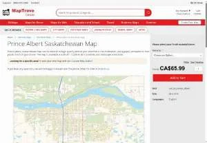 Screenshot of Prince Albert, Saskatchewan City Map