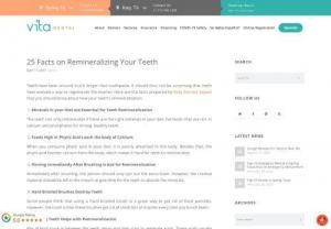 10 Ways To Heal Your Teeth Naturally At Spring, Tx - Here are the facts prepared by Katy Dentist Expert that you should know about how your teeth's remineralization. 25 easy ways to remineralize your Teeth Naturally