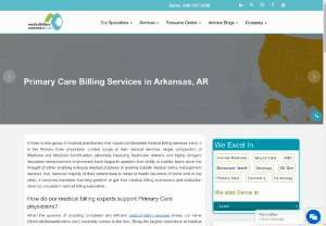PRIMARY CARE BILLING SERVICES IN ARKANSAS - The state of Arkansas though considered far from the mainland states is still serviced by our Medical Billers and Coders with the same level of service and integrity.