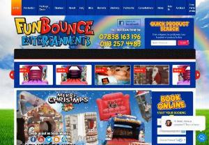Fun Bounce Entertainment - Funbounce Entertainments have evolved to be one of the largest & most competitively priced company's to Hire bouncy castles, Hire Rodeo bulls, Bungee runs and other inflatables throughout the Leeds, Wakefield, York, Bradford, Huddersfield, Halifax, Sheffield, Doncaster, Manchester and the rest Yorkshire region. Our bouncy castles & inflatables for hire are mainly less than 18 months old & we cover the whole of the UK