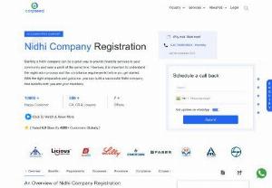 Online Registration of Nidhi Company - Nidhi Company is a type of Non-Banking Financial Company and is recognized under section 406 of the companies Act, 2013, which does not require any license from the RBI to start. Nidhi Company is very easy and cheap to form or register.