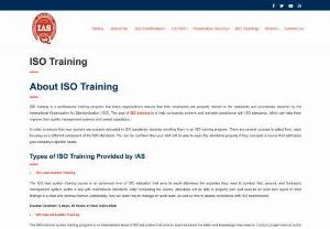 ISO Lead Auditor-IAS - IAS offers ISO lead auditor training courses in association with Empowering Assurance System in India . We conduct our QMS lead auditor training, ISO Training programs in Chennai, Bangalore, Mumbai, Hyderabad, Coimbatore, Pune, Ahmedabad, Kolkata, New Delhi, Kochi and other cities.