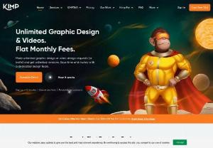 Kimp - Unlimtied Graphic Design Service - Get unlimited graphic design for a flat monthly fee from Kimp. Get started with a free 7 day trial and see how a dedicated design team can help you scale your marketing.