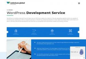 WordPress Web Development Services - WebClues Global is a leading WordPress Web Development services provider in India, Customization, plugin, maintenance and Module Company provide all wordpress web solutions -Get Free Quote Now.