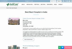Best Cardiology Hospitals in India - IndiCure offers you the list of Best Cardiology Hospitals in India. These are state of the art hospitals offering best medical treatment to our patients at most affordable cost. 