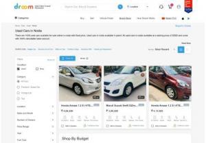 Used Car in Noida - Used Cars in Noida - Choose verified Cars available online for sale in Noida, Select and buy from the largest collection of pre-owned Cars at best price on Droom.
