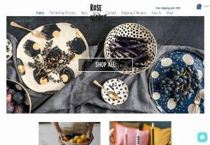 Rose Nisbet Ceramics and Textiles - Handmade patterned ceramics made by Bristol-Born ceramicist Rose Nisbet.