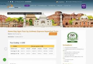   Same Day Agra Tour By Train -   We Offer Best Discount on Same Day Agra Tour By Train from Delhi. Enjoy the Wonderful Taj Mahal Day Tour By Train by Shatabdi Express