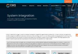 Integrated Solutions for Business | System Integration - CMS IT is a leading system integrator in the list of best IT service partners across India, offering agile, robust and secure smooth IT solutions.